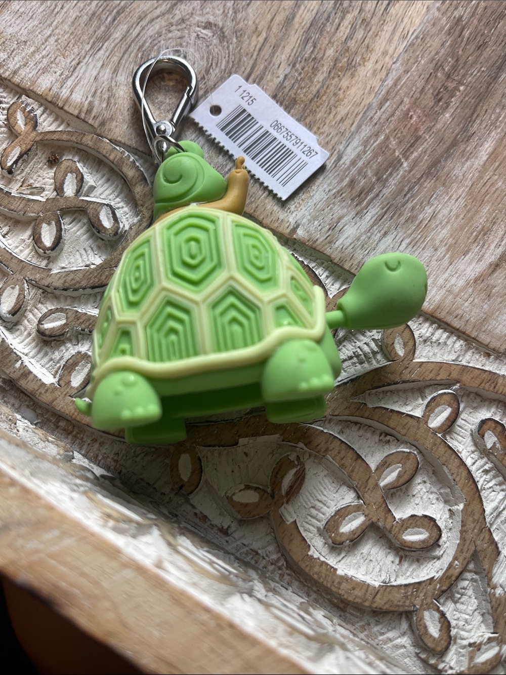 Green Turtle Keychain Pocketbac Holder